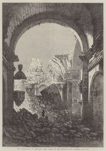 Il terremoto ad Arequipa, Perù, rovine della Chiesa di San Domingo